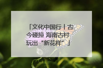 文化中国行丨古今碰撞 海南古村玩出“新花样”