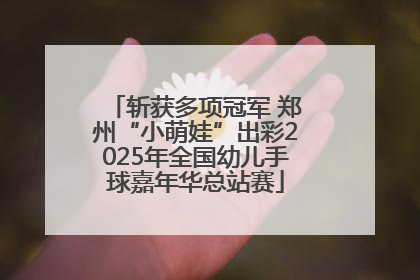 斩获多项冠军 郑州“小萌娃”出彩2025年全国幼儿手球嘉年华总站赛