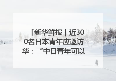 新华鲜报｜近300名日本青年应邀访华：“中日青年可以创造更好的未来”