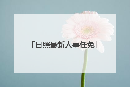日照最新人事任免