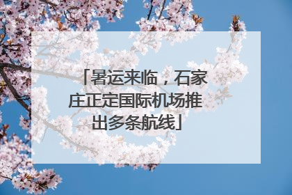 暑运来临，石家庄正定国际机场推出多条航线