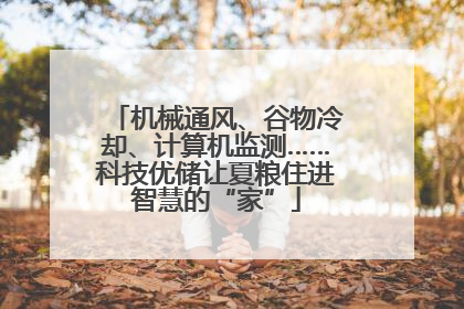 机械通风、谷物冷却、计算机监测……科技优储让夏粮住进智慧的“家”