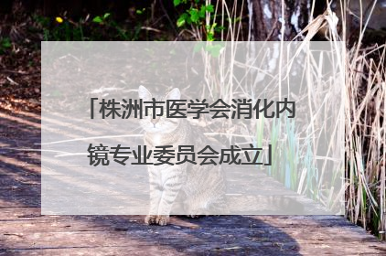 株洲市医学会消化内镜专业委员会成立