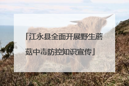 江永县全面开展野生蘑菇中毒防控知识宣传