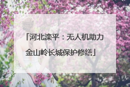 河北滦平：无人机助力金山岭长城保护修缮
