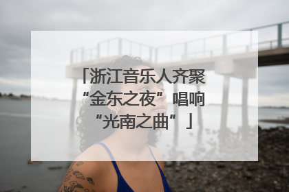 浙江音乐人齐聚“金东之夜”唱响“光南之曲”