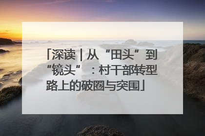 深读｜从“田头”到“镜头”：村干部转型路上的破圈与突围
