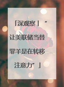 深观察丨“让美联储当替罪羊是在转移注意力”