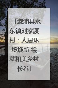溆浦县水东镇刘家渡村：人居环境焕新 绘就和美乡村长卷