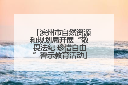 滨州市自然资源和规划局开展“敬畏法纪 珍惜自由”警示教育活动