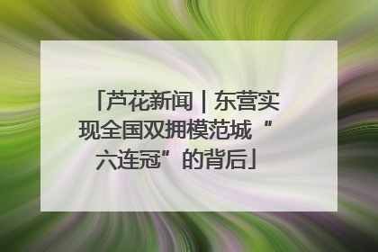 芦花新闻｜东营实现全国双拥模范城“六连冠”的背后