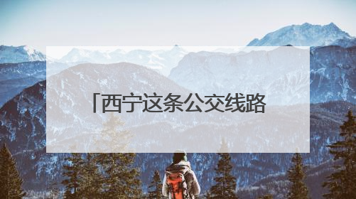 西宁这条公交线路临时调整的通知