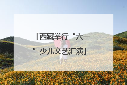 西藏举行“六一”少儿文艺汇演