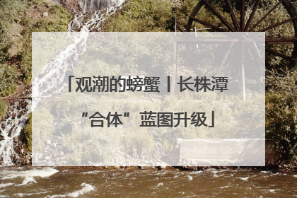 观潮的螃蟹丨长株潭“合体”蓝图升级