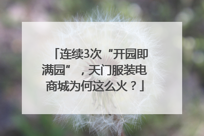 连续3次“开园即满园”，天门服装电商城为何这么火？