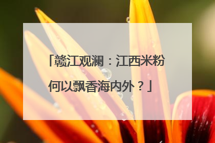 赣江观澜：江西米粉何以飘香海内外？