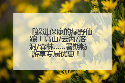 躲进保康的绿野仙踪！高山/云海/溶洞/森林……暑期畅游享专属优惠！