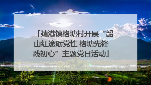 靖港镇格塘村开展“韶山红途砺党性 格塘先锋践初心”主题党日活动