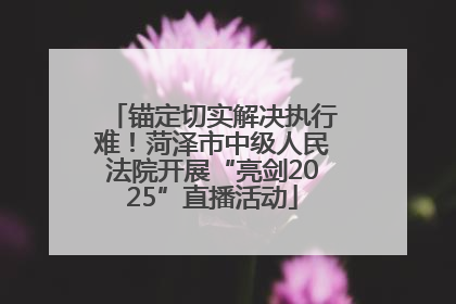 锚定切实解决执行难！菏泽市中级人民法院开展“亮剑2025”直播活动