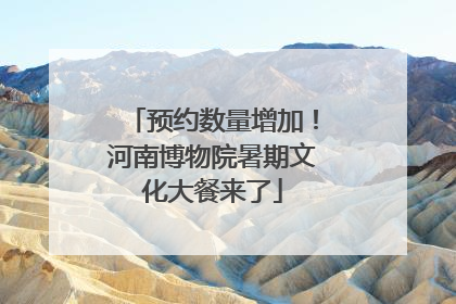 预约数量增加！河南博物院暑期文化大餐来了