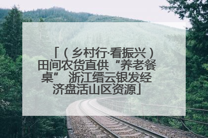 （乡村行·看振兴）田间农货直供“养老餐桌” 浙江缙云银发经济盘活山区资源