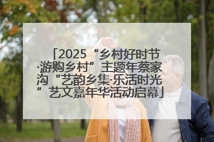 2025“乡村好时节·游购乡村”主题年蔡家沟“艺韵乡集·乐活时光”艺文嘉年华活动启幕
