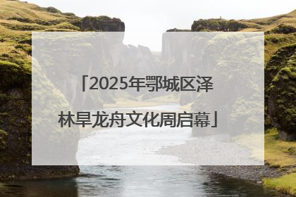 2025年鄂城区泽林旱龙舟文化周启幕