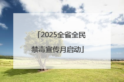 2025全省全民禁毒宣传月启动