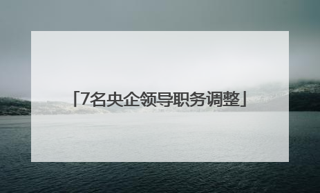 7名央企领导职务调整