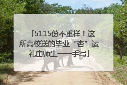 5115份不重样！这所高校送的毕业“杏”运礼由师生一一手写