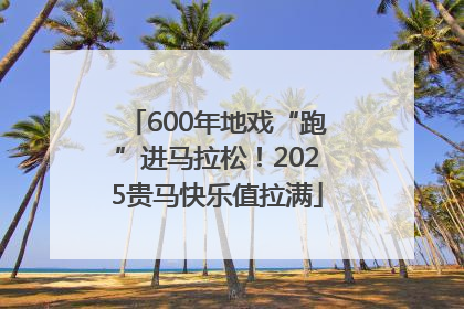 600年地戏“跑”进马拉松！2025贵马快乐值拉满