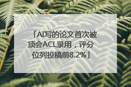AI写的论文首次被顶会ACL录用，评分位列投稿前8.2%